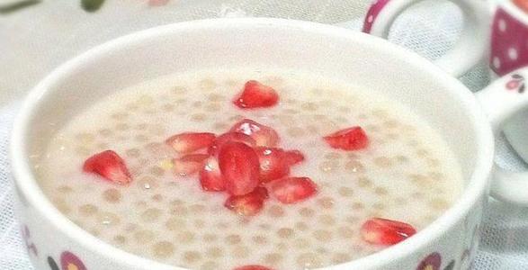 甜石榴西米粥能防癌抗癌吗-作用与功效、做法、营养价值