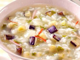 紫茄子粥中老年人吃的好处-作用与功效、做法、营养价值