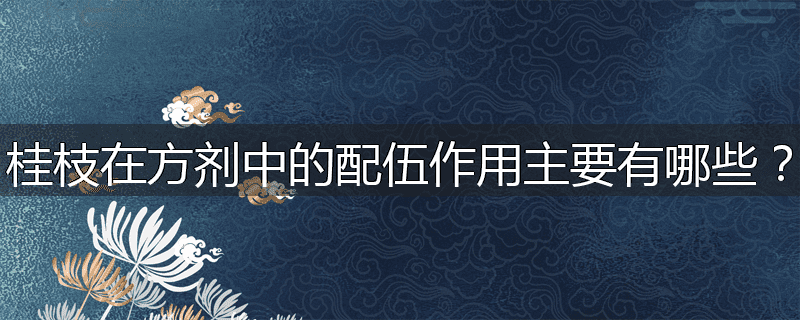 桂枝在方剂中的配伍作用主要有哪些？