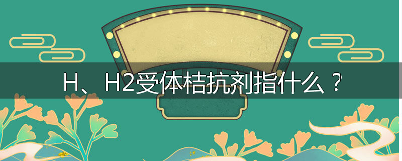 H、H2受体桔抗剂指什么?