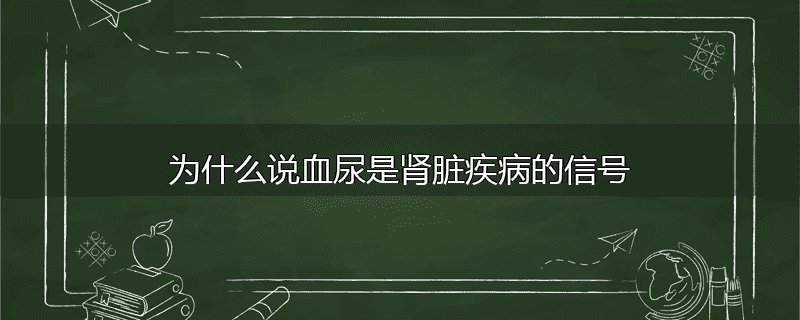 为什么说血尿是肾脏疾病的信号