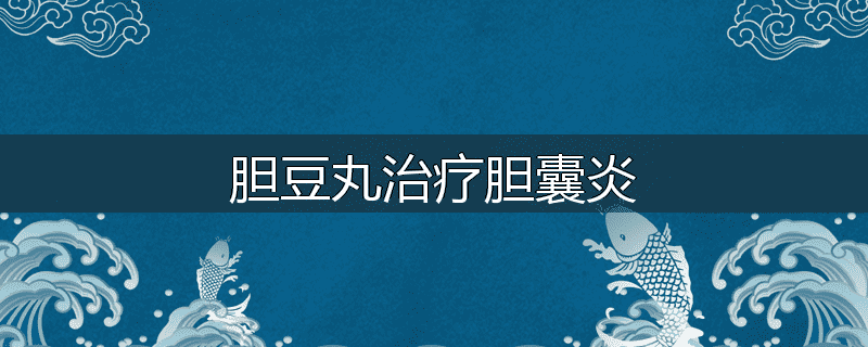 胆豆丸治疗胆囊炎