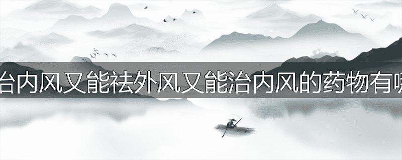 既能治内风又能祛外风又能治内风的药物有哪些?