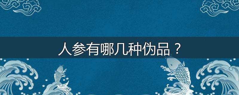 人参有哪几种伪品？