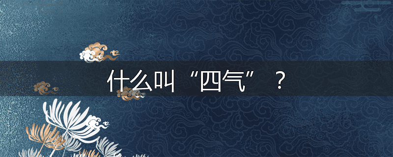 什么叫“四气”？