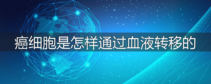 癌细胞是怎样通过血液转移的