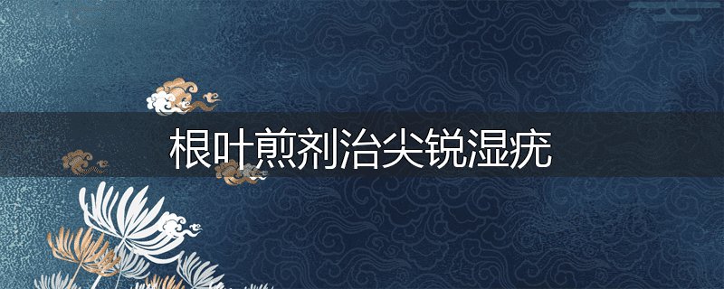 根叶煎剂治尖锐湿疣