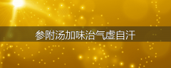 参附汤加味治气虚自汗