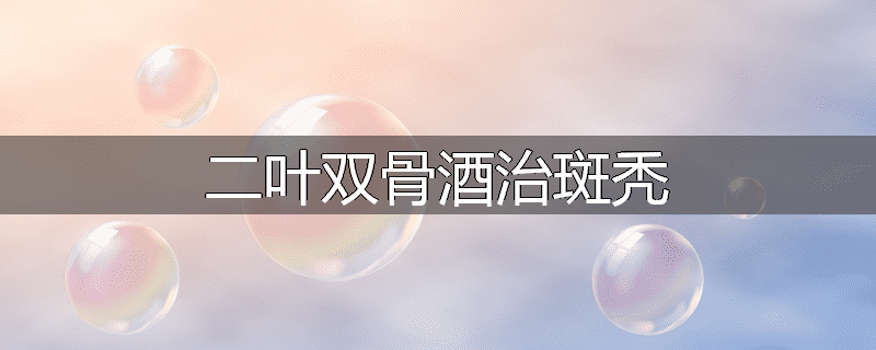 二叶双骨酒治斑秃