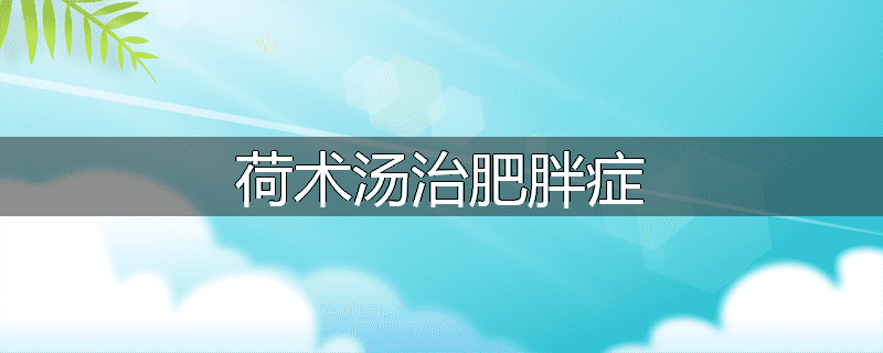 荷术汤治肥胖症