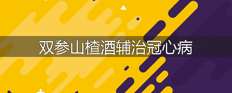 双参山楂酒辅治冠心病