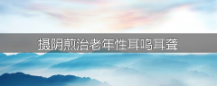 摄阴煎治老年性耳鸣耳聋