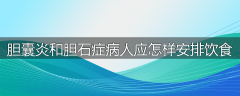 胆囊炎和胆石症病人应怎样安排饮食