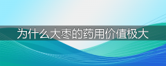 为什么大枣的药用价值极大