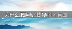 为什么肥胖会引起男性不育症
