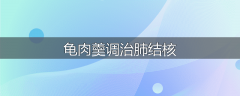 龟肉羹调治肺结核