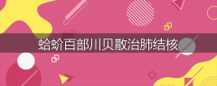 蛤蚧百部川贝散治肺结核