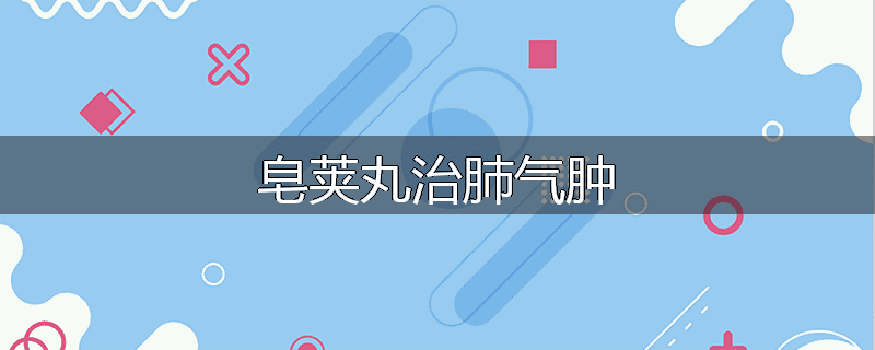 皂荚丸治肺气肿