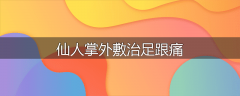 仙人掌外敷治足跟痛