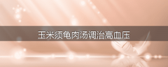 玉米须龟肉汤调治高血压